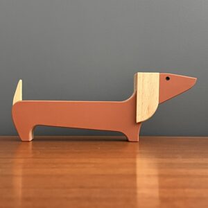 Le teckel Marcel en bois